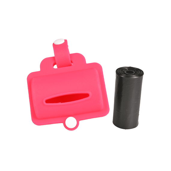 Poepzakjes Dispenser Silicone 2X20St Rood