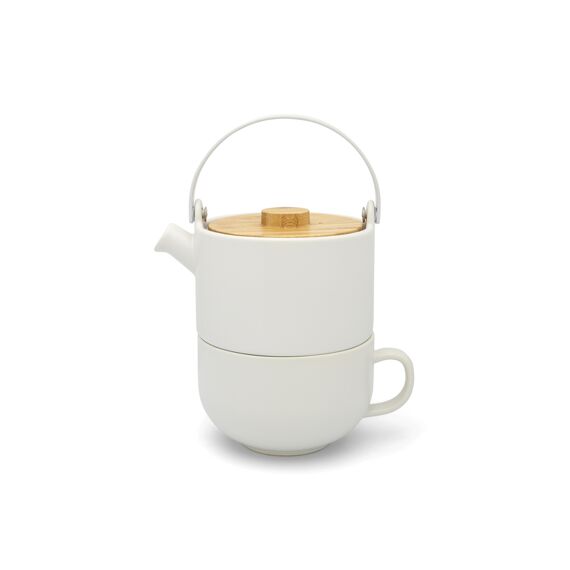 Tea For One Umea Wit Met Bamboedeksel