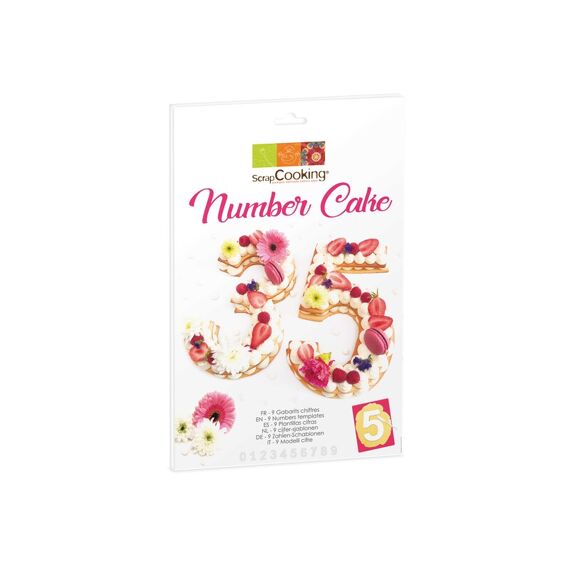 Kit Number Cake Set 9 Sjablonen