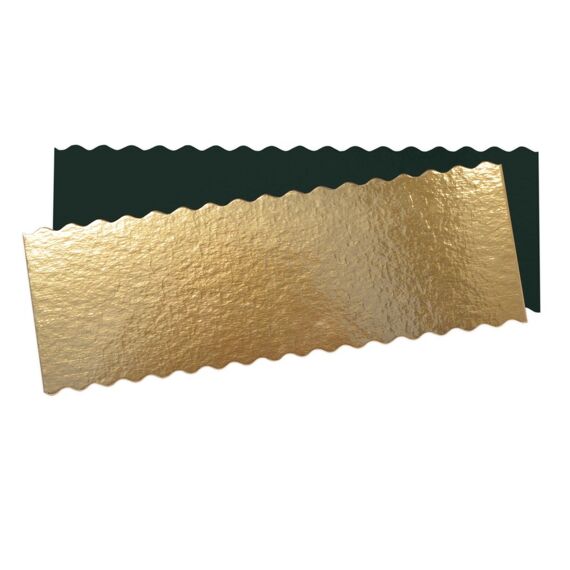 5 Onderleggers Cake 30X10Cm Zwart/Goud