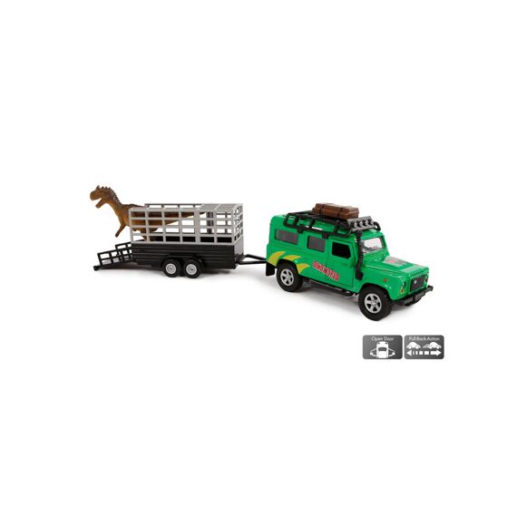 Kids Globe Land Rover Dino Transport Die Cast Pb 29Cm