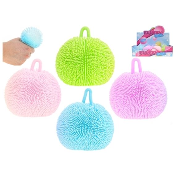 Knijpbal Fluffy 9Cm 4 Assortimenten Prijs Per Stuk