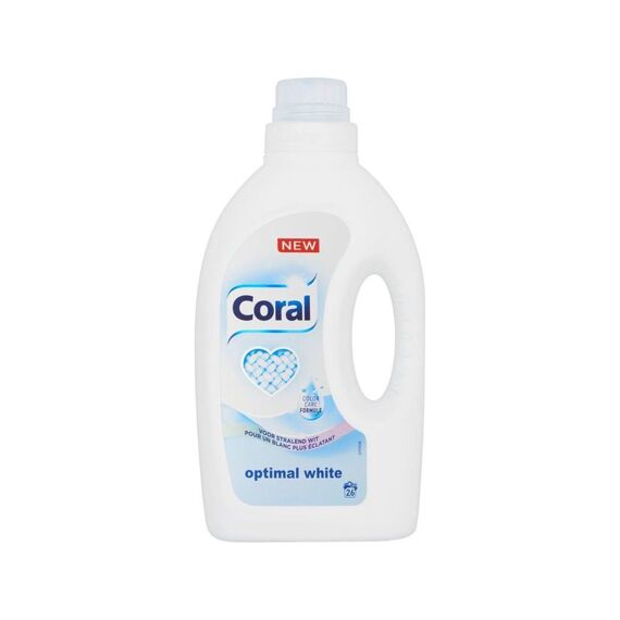 Coral Wasmiddel Vloeibaar Optimal White 26 Scoops/1.25L