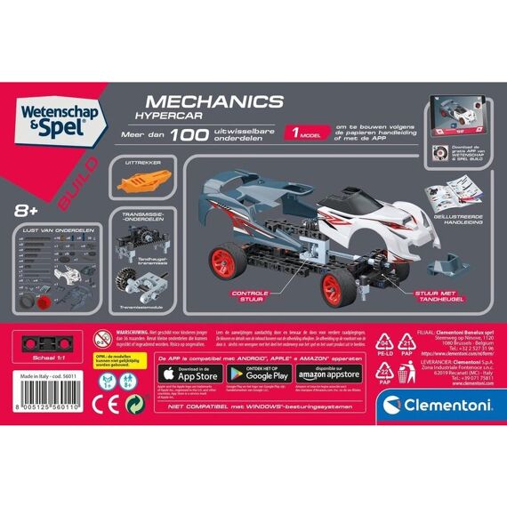 Clementoni Mechanical Lab Racing Car Small