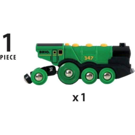 Brio Big Green Action Locomotief Op Batterijen