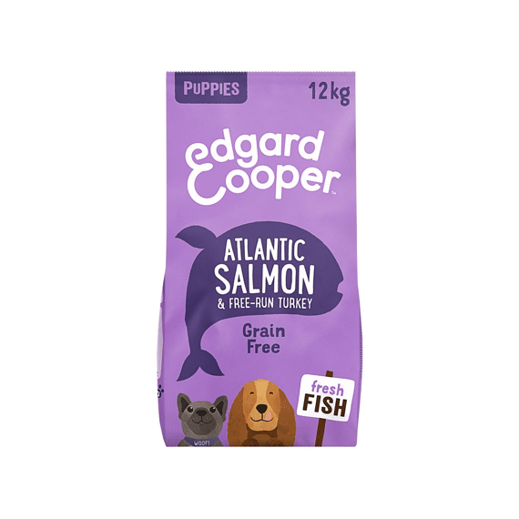 Edgard & Cooper Puppy Fresh Free-Run Atlantic Salmon & Turkey With Pear, Pumpkin And Apple 12Kg