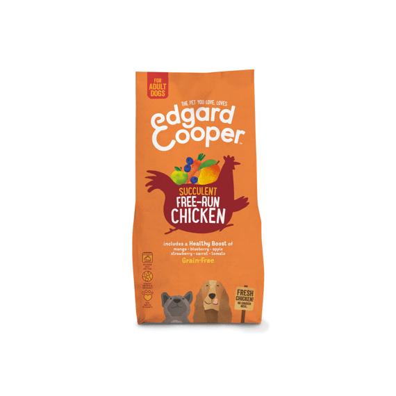 Edgard & Cooper Adult Dog Fresh Free-Run Chicken With Mango, Blueberry, Apple And Carrot 12Kg