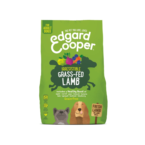 Edgard & Cooper Adult Dog Fresh Grass-Fed Lamb With Apple, Carrot, Beetroot And Blueberry 700Gr