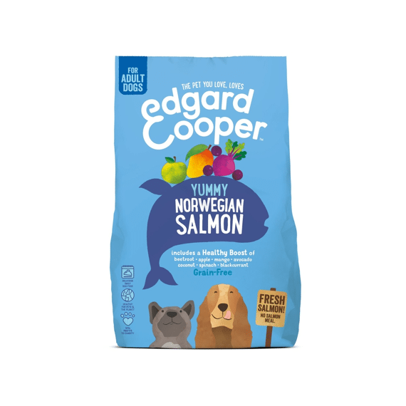 Edgard & Cooper Adult Dog Fresh Norwegian Salmon With Beetroot 700Gr