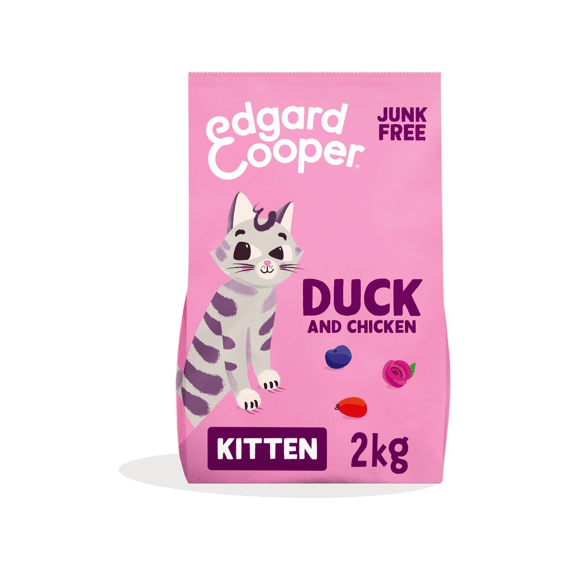 Edgard & Cooper Kitten Fresh Free-run Chicken & Duck With Blueberry, Rose Hip And Rose Flower 2Kg