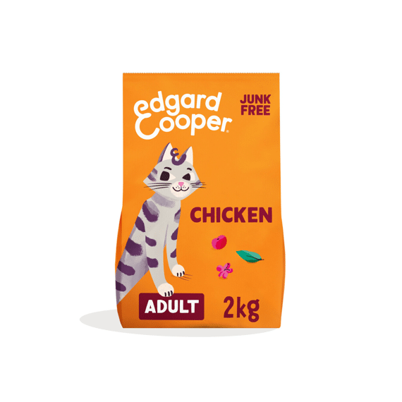 Edgard & Cooper Adult Cat Fresh Free-run Chicken With Cranberry, Valerian And Sage 2Kg