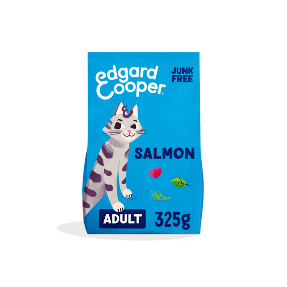 Edgard & Cooper Adult Cat Fresh Salmon With Cranberry, Basil and Dill 325Gr
