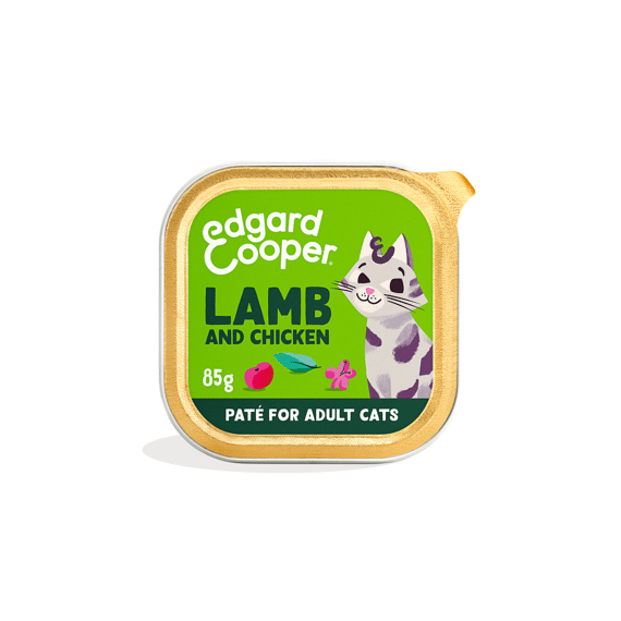 Edgard & Cooper Adult Cat Free-run Lamb And Chicken Paté 85Gr