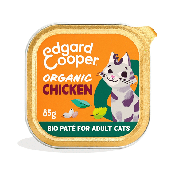 Edgard & Cooper Adult Cat Organic Chicken Bio Paté 85Gr