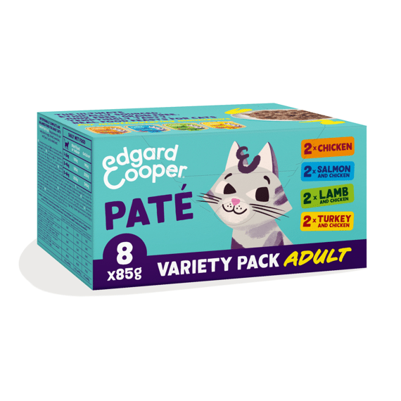 Edgard & Cooper Adult Cat Multipack Free-run Paté 8x85Gr