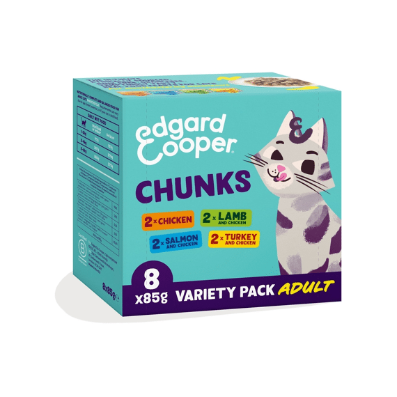 Edgard & Cooper Adult Cat Multipack Chunks In Sauce 8x85Gr
