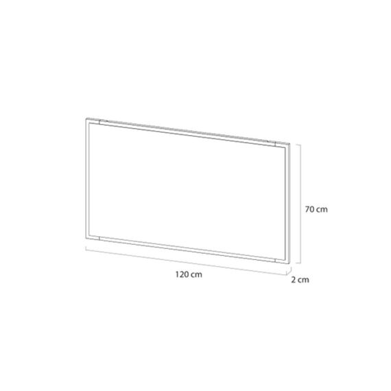 Tiger S-Line Frame Spiegel 120 Mat Wit