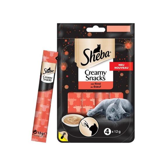 Sheba Creamy Snack Rund 4X12Gr