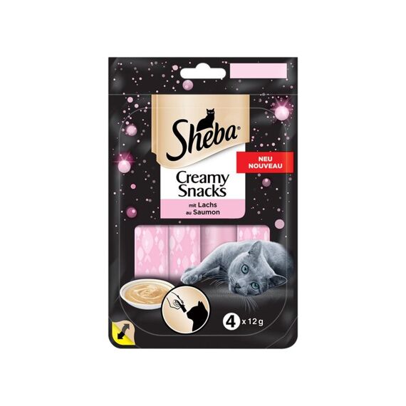 Sheba Creamy Snack Zalm 4X12Gr