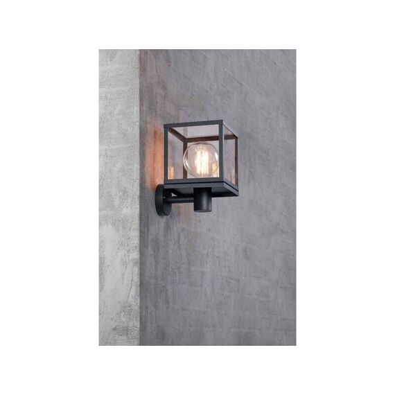 Dalton [Ip44] Wandlamp Zwart E27