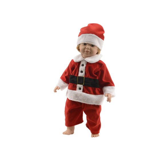 Kerstpak Baby Jongens   L24-W23-H1Cm Rood/Wit