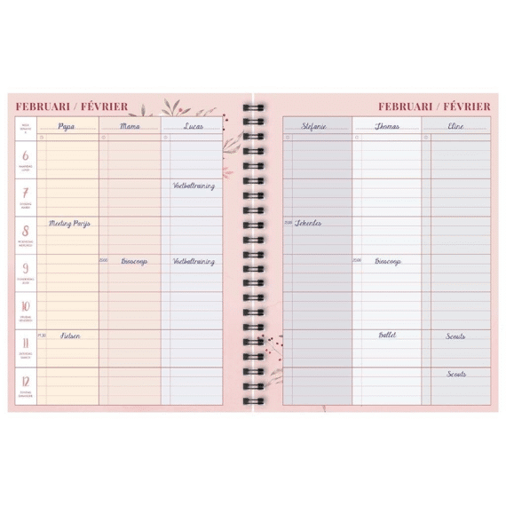 Brepols Familieplanner Nl Weekoverzicht