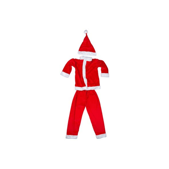 Kerstmanpak Boys 3Pcs 6-8Y Rood Textiel