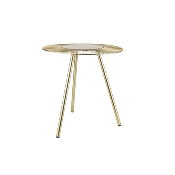 Bijzettafel Tripod Goud 42X42Xh44Cm Rond Metaal