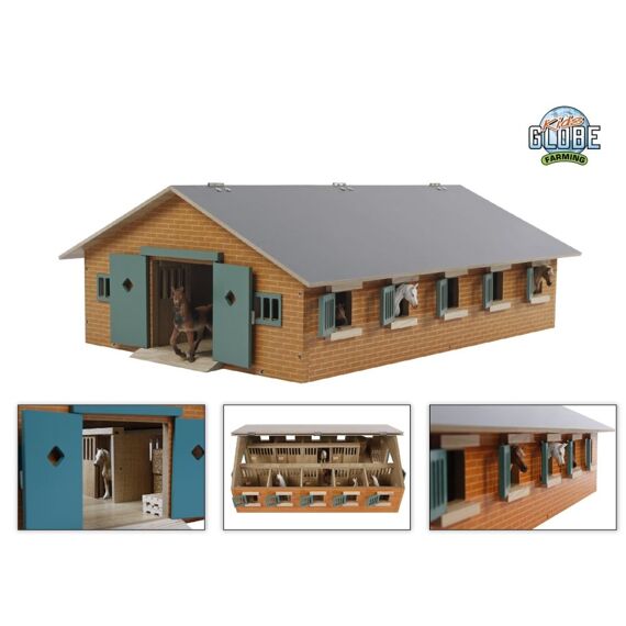 Kids Globe Paardenstal Met Paarden Boxen 1/32