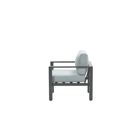 Bianca Lounge Fauteuil Carbon Black/Mint Grey