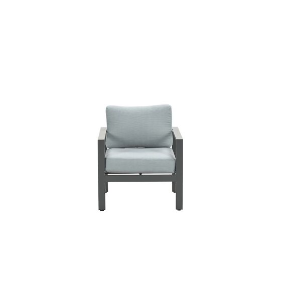 Bianca Lounge Fauteuil Carbon Black/Mint Grey