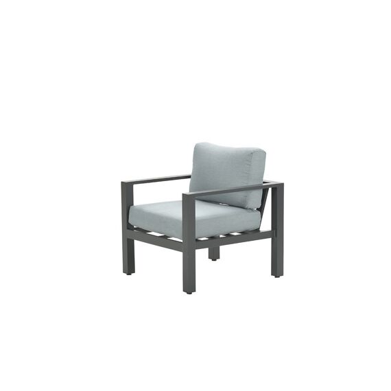 Bianca Lounge Fauteuil Carbon Black/Mint Grey