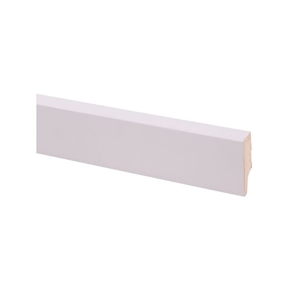 Muurplint Mdf Gegrond 58X18Mm Blok 244Cm