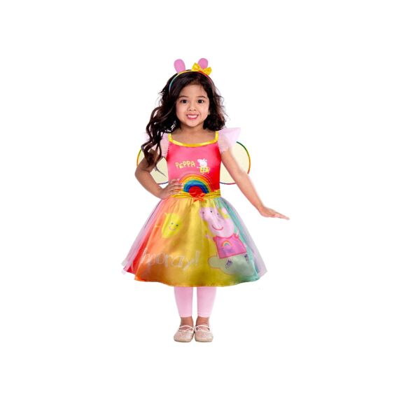 Peppa Pig Child Costume Peppa Rainbow Dress Age 2-3 Years
