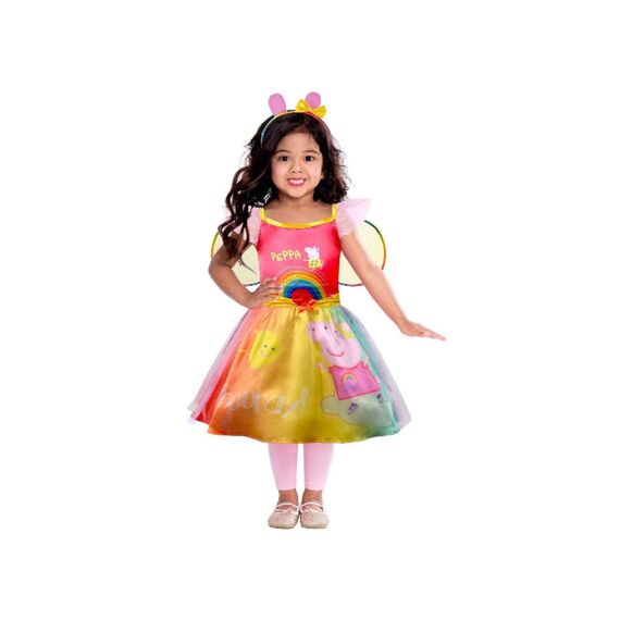 Peppa Pig Child Costume Peppa Rainbow Dress Age 3-4 Years