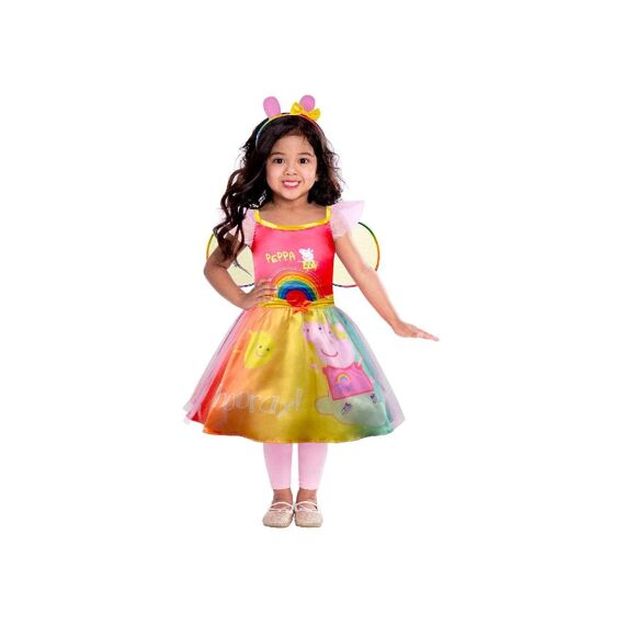 Peppa Pig Child Costume Peppa Rainbow Dress Age 4-6 Years