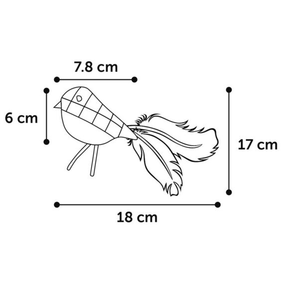 Ps Vinta Vogel + Veer 18Cm