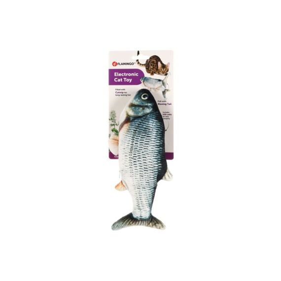 Ps Flounder Bewegende Vis Grijs  29Cm