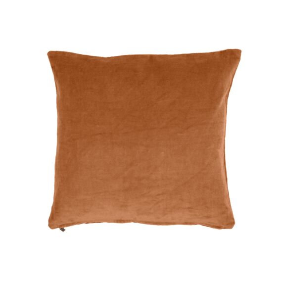 Tiseco Kussen (Gevuld) Cotton Velvet 45X45Cm Indian Tan