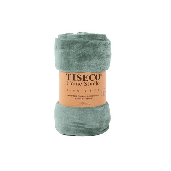 Tiseco Plaid Cosy Microflannel 180X220Cm Sage Green