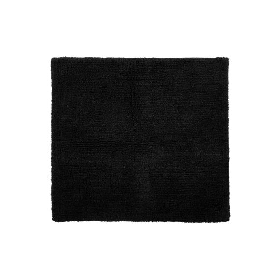 Tiseco Riva Badtapijt - Katoen Antislip 60X60Cm Black