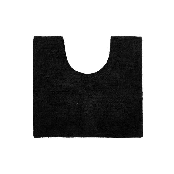 Tiseco Toiletmat Riva - Katoen Antislip 50X45Cm Black