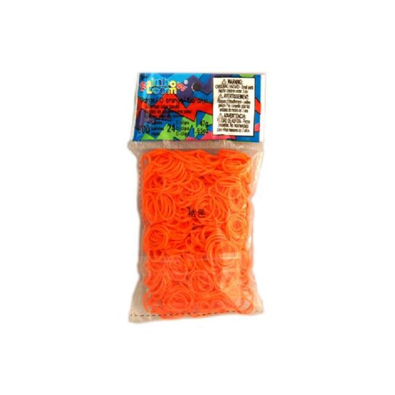 Rainbow Loom Orange Opaque 600 St. + 24C-Clips