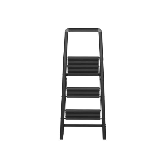 Wenko Trapladder Opvouwbaar Alu Compact 3 Tredes Zwart