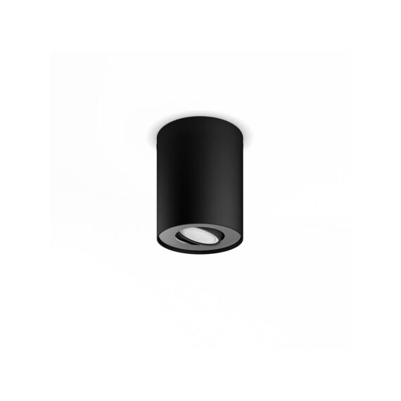 Philips Hue Pillar Opbouwspot Warm Tot Koelwit Licht 1-Spot Zwart 1 Dimmer Switch