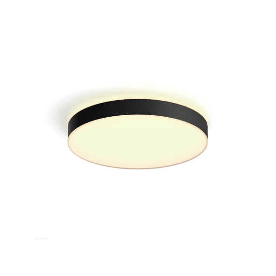 Philips Hue Enrave Plafondlamp Warm Tot Koelwit Licht Zwart 55Cm 1 Dimmer Switch