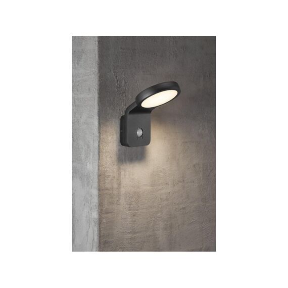 Marina Flatline Pir Sensor  Ip44 Wandverlichting Black 10W / 750Lm