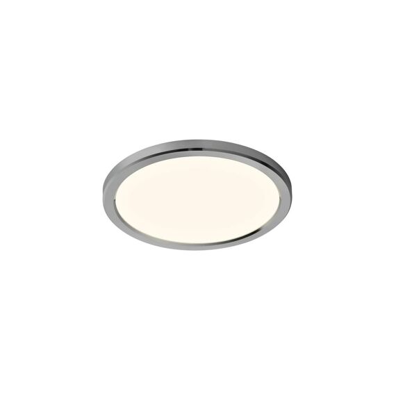 Oja Bathe Plafond Light Rond 29Cm 14W/1600Lm/3000-4000K Nightlight Ip54 White Chrome Ring