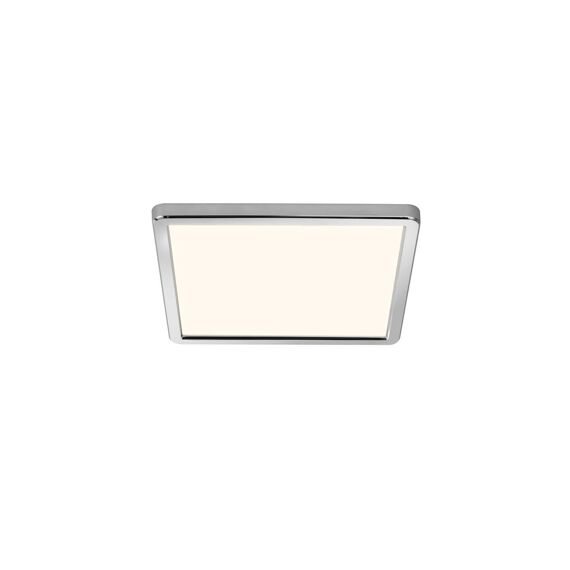 Oja Bathe Plafond Light Vierkant 29Cm 14W/1600Lm/3000-4000K Nightlight Ip54 White Chrome Ring