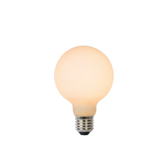 Lucide G80 Fil. Lamp-Opaal-Led Dimb.-1Xe27-8W-2700K